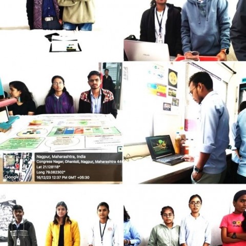 Participation of students in Avishkar 23-24 at Shivaji Science College, Nagpur on 16th December, 2023