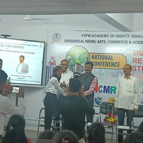 M.Sc. Chemistry students secured  Second Position in PPT Competition at National Conference